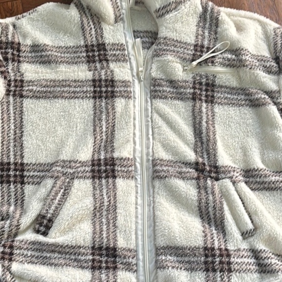 Como Blue Fuzzy Sweater Jacket 3X - Picture 5 of 5